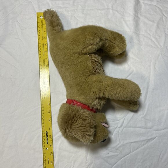 Build A Bear Golden Retriever Lab Tan Brown Dog With Tongue Out Clean Black Nose - Picture 10 of 11